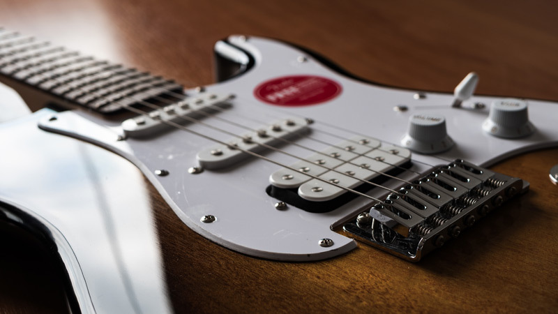 Closeup Of Strat Pickups